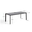 Anafi Dining Table | Graphite