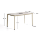 Anafi Dining Table | Ecru