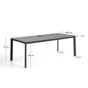 Anafi Dining Table | Graphite