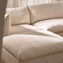 Apollo 3 Seater Chaise Sofa | Warm Ivory