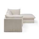 Apollo 3 Seater Chaise Sofa | Warm Ivory
