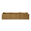 Apollo 3 Seater Chaise Sofa | Sand Velvet