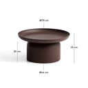 Arcola Patio Coffee Table | Brown