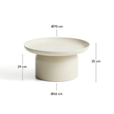 Arcola Patio Coffee Table | Ecru
