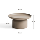 Arcola Patio Coffee Table | Taupe