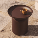 Arcola Patio Side Table | Brown