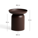 Arcola Patio Side Table | Brown