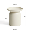 Arcola Patio Side Table | Ecru
