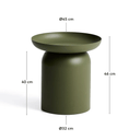 Arcola Patio Side Table | Green