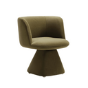 Aris Swivel Armchair | Olive Velvet