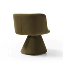 Aris Swivel Armchair | Olive Velvet