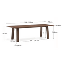 Arthur Extension Dining Table | Walnut Brown