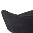 Asher Bench Barstool | Onyx Velvet