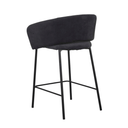 Asher Bench Barstool | Onyx Velvet