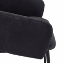 Asher Bench Barstool | Onyx Velvet