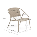 Atrani Stackable Patio Armchair | Taupe