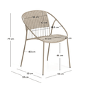 Atrani Stackable Patio Chair | Taupe