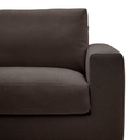 Alea 3 Seater Sofa | Left Hand Chaise | Charcoal Brown