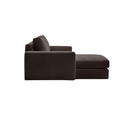 Alea 3 Seater Sofa | Left Hand Chaise | Charcoal Brown
