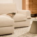 Alea 3 Seater Sofa | Left Hand Chaise | Ecru Beige