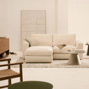 Alea 3 Seater Sofa | Left Hand Chaise | Ecru Beige