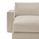 Alea 3 Seater Sofa | Left Hand Chaise | Toasted Beige