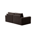 Alea 3 Seater Sofa | Right Hand Chaise | Charcoal Brown