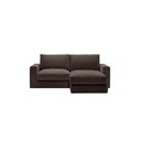 Alea 3 Seater Sofa | Right Hand Chaise | Charcoal Brown