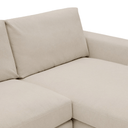 Alea 3 Seater Sofa | Right Hand Chaise | Toasted beige