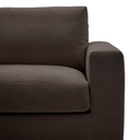 Alea 4 Seater Sofa | Left Hand Chaise | Charcoal Brown