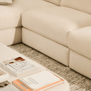 Alea 4 Seater Sofa | Left Hand Chaise | Ecru Beige