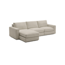 Alea 4 Seater Sofa | Left Hand Chaise | Toasted Beige