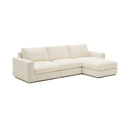 Alea 4 Seater Sofa | Right Hand Chaise | Ecru Beige