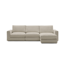 Alea 4 Seater Sofa | Right Hand Chaise | Toasted Beige