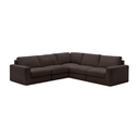 Alea 5 seater Sofa | Corner | Charcoal Brown