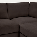 Alea 5 seater Sofa | Corner | Charcoal Brown