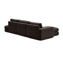 Alea 5 Seater Sofa | Left Hand Chaise | Charcoal Brown