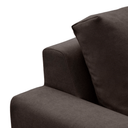 Alea 5 Seater Sofa | Left Hand Chaise | Charcoal Brown