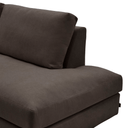 Alea 5 Seater Sofa | Left Hand Chaise | Charcoal Brown