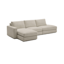Alea 5 Seater Sofa | Left Hand Chaise | Toasted Beige