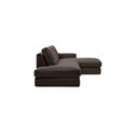Alea 5 Seater Sofa | Right Hand Chaise | Charcoal Brown