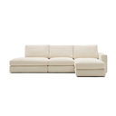 Alea 5 Seater Sofa | Right Hand Chaise | Ecru Beige