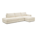 Alea 5 Seater Sofa | Right Hand Chaise | Ecru Beige