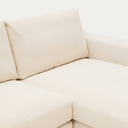 Alea 5 Seater Sofa | Right Hand Chaise | Ecru Beige