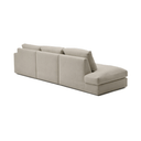 Alea 5 Seater Sofa | Right Hand Chaise | Toasted Beige