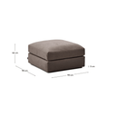 Alea Ottoman | Charcoal Brown