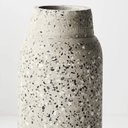 Atacama Terrazzo Conical Vase | Grey