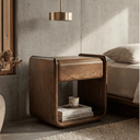 Ambria Bedside Table | Dark Walnut