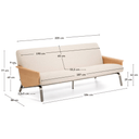 Amsen 3 Seater Sofa | Natural Ash