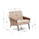 Amsen Armchair | Walnut Brown